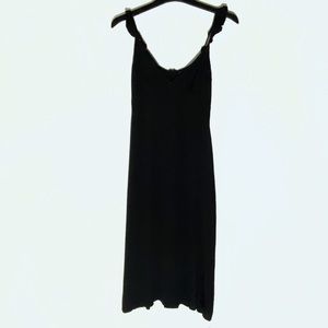 Kittenish Daydream long black dress